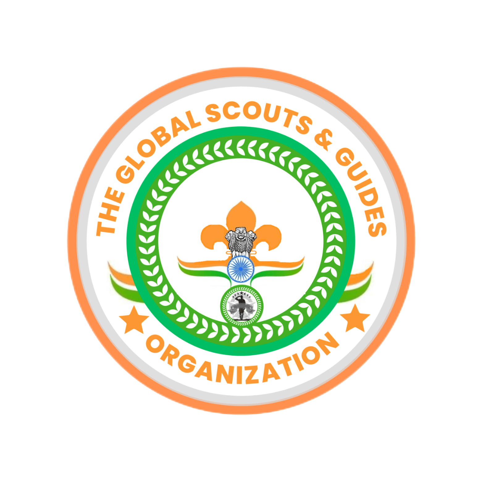 Personalised Scout | Guide BSG Scarf-Neckerchief With Logo Of Scout-School-College-Association  : ArmyNavyAir.com